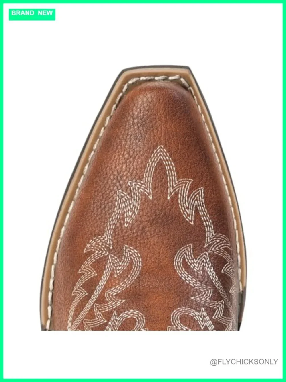 Faux Leather Cowboy Ankle Boots Snip Toe Pull-On Western Booties